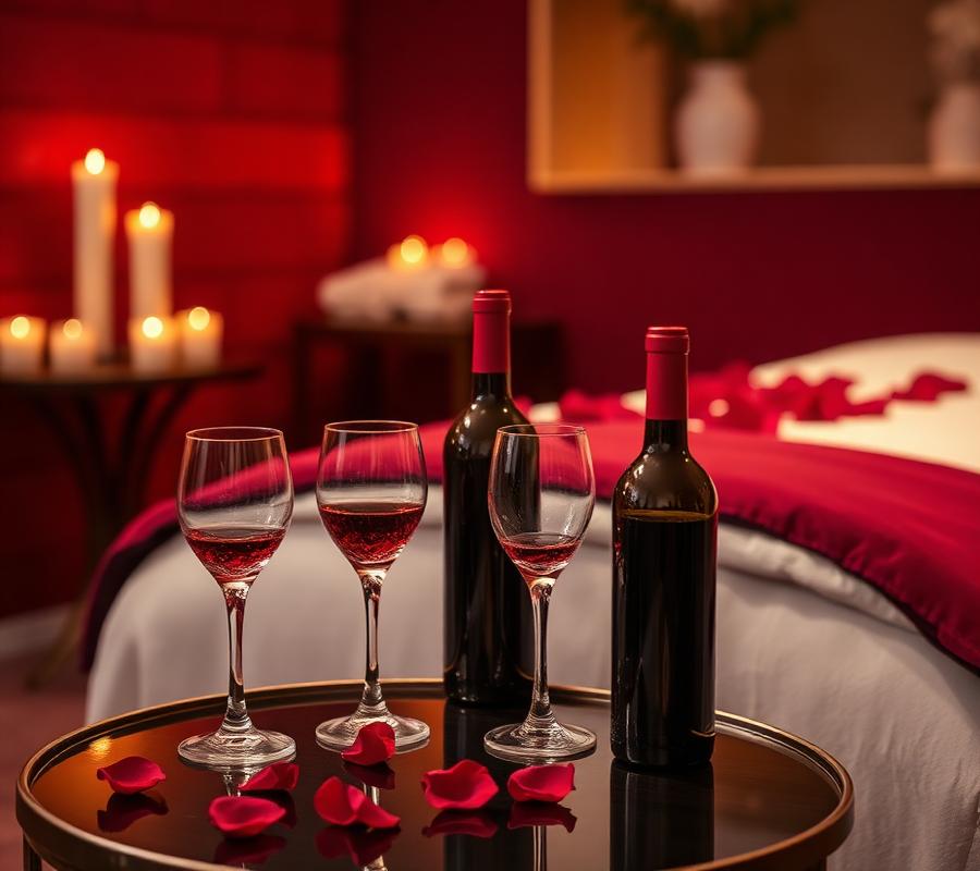 Rituel Douceur Divine — vin et bougies